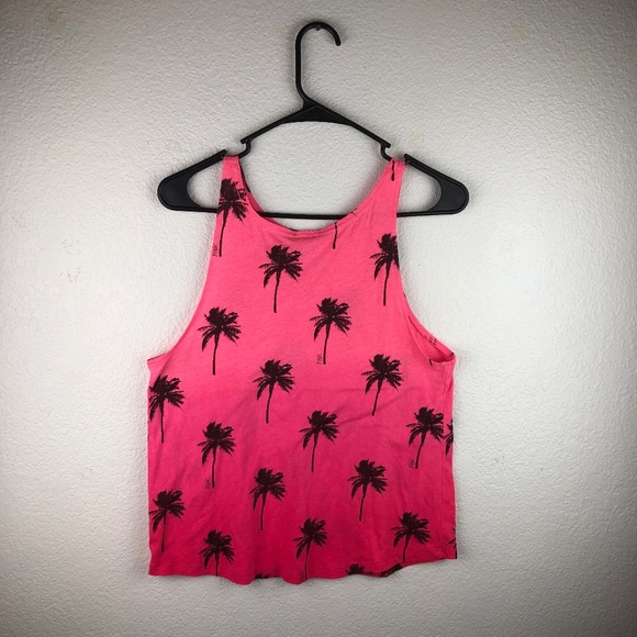 PINK VS Ombre Palm Tree Print Tank Top XS - Picture 3 of 3